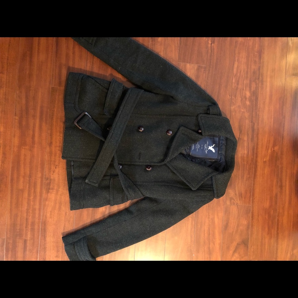 Black wool coat